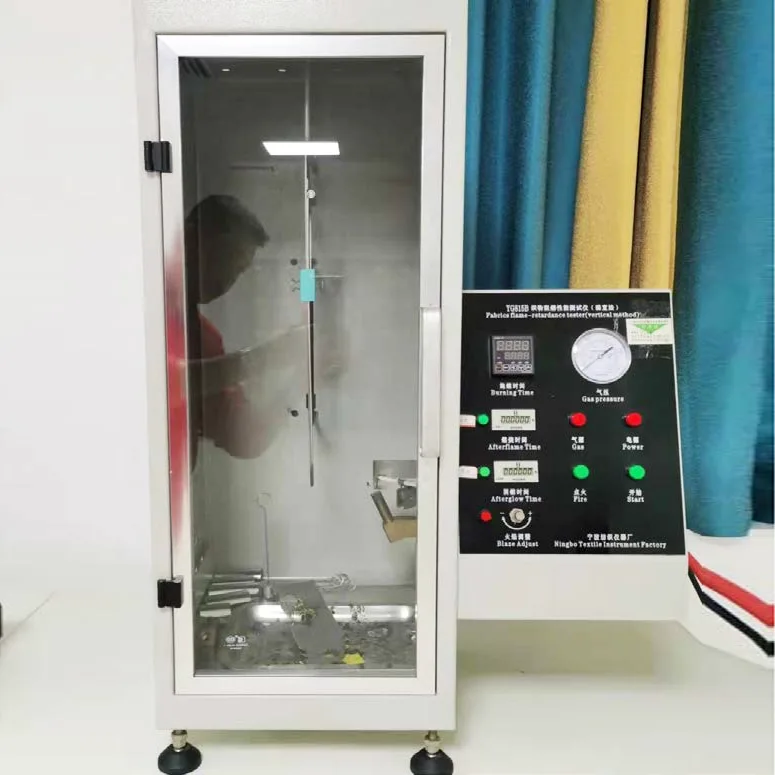 YG815B Vlamvertragende prestatietester voor stoffen (verticale methode)